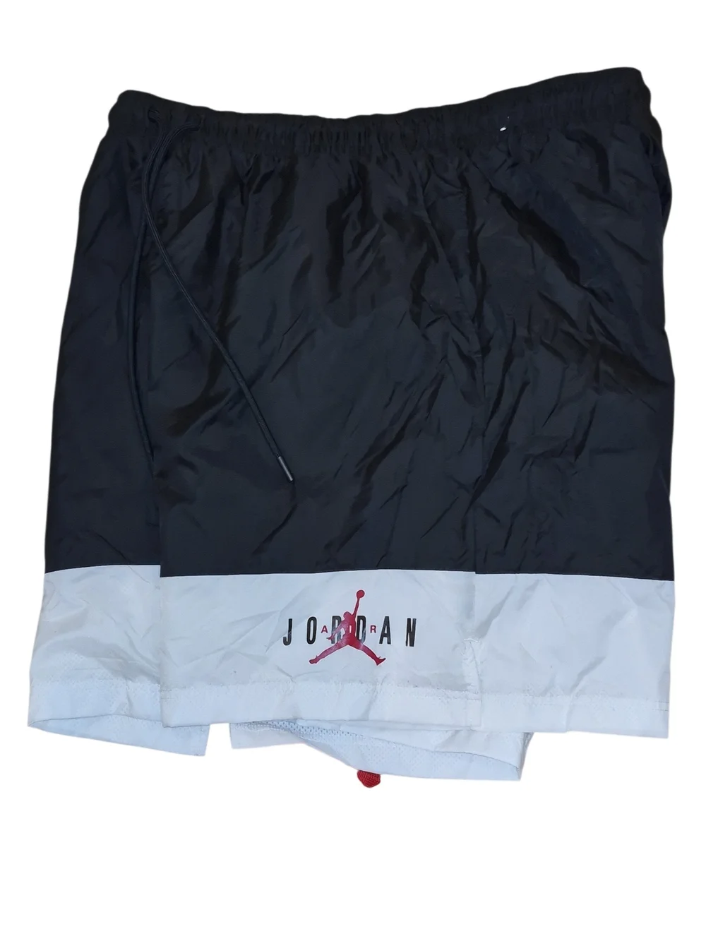 Jordan Men’s Black & White Essential Woven Athletic Shorts